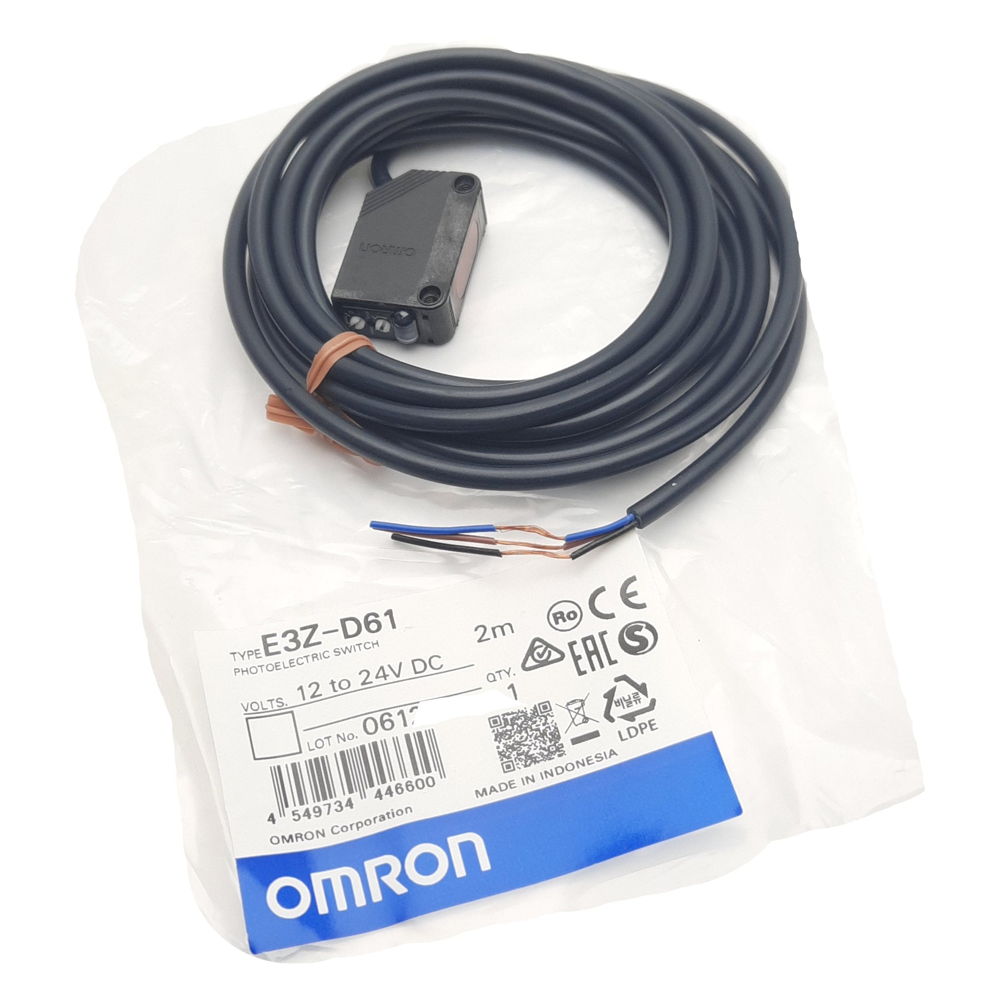 E3Z-D61 product reference; not proof of current stock or original supply